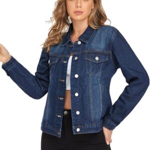 PEIQI Classic Jean Jacket for Women