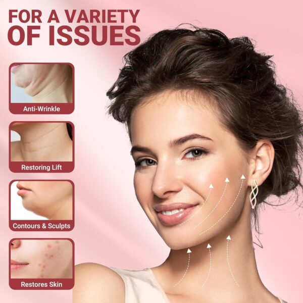 Reusable V Line Lifting Mask with Chin Strap for Sleeping,Face Lift Prevent Sagging, - Image 4