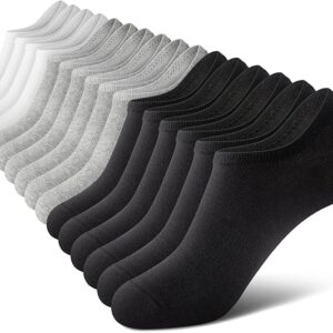 wernies No Show Socks Men, Low Cut Ankle Short Casual Cotton Socks