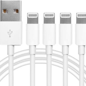 4Pack [Apple MFi Certified] Charger Lightning to USB Charging Cable Cord Compatible iPhone