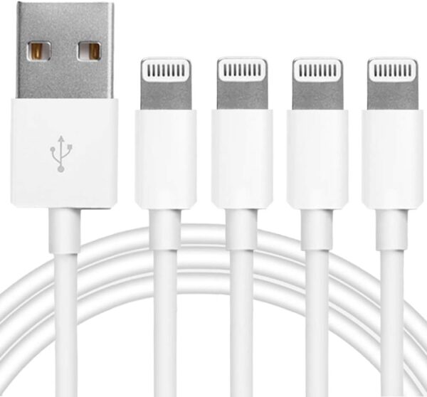 4Pack [Apple MFi Certified] Charger Lightning to USB Charging Cable Cord Compatible iPhone