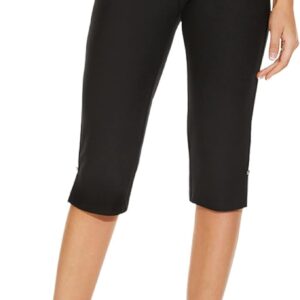 Ginasy Capri Pants for Women Casual Summer Dressy Pull On Stretch