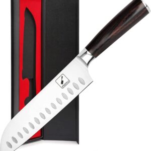 imarku Chef Knife 7 Inch Kitchen Knife Ultra Sharp Santoku Knife