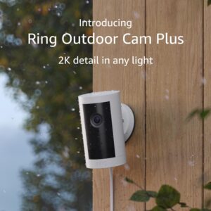 Introducing Ring Outdoor Cam Plus, Plug-In — Wide-Angle 2K Video with Ring Vision, Low-Light Sight