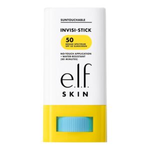 e.l.f. SKIN Suntouchable Invisi-Stick SPF 50, Clear Sunscreen For A Natural Finish,
