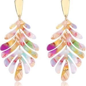 Acrylic Pendant necklace Earrings