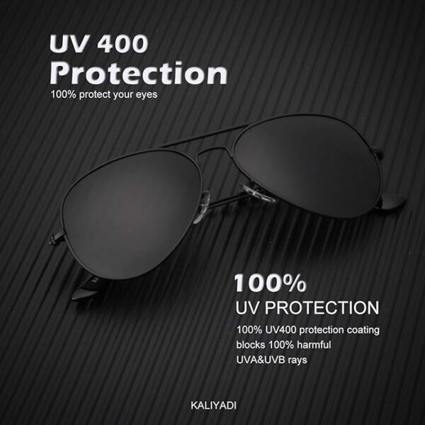 KALIYADI Classic Aviator Sunglasses for Men Women Driving Sun glasses - Image 2