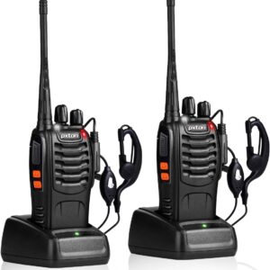 Walkie Talkies Rechargeable Long Range Two-Way Radios with Earpieces,2-Way Radios UHF Handheld