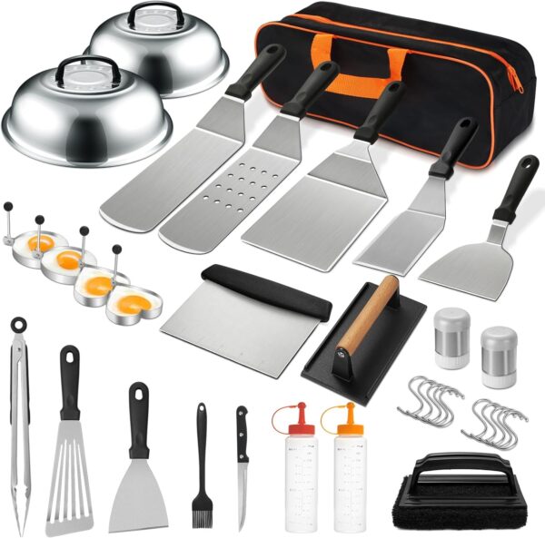 35PCS Griddle Accessories Kit, Flat Top Grill Accessories Set for Blackstone and Camp Chef,