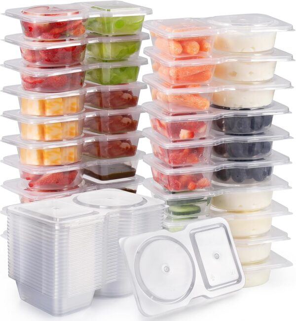 Reusable Snack Containers with Lids 20Pcs,New Snack Containers,Snackle Box Container Portion Control,