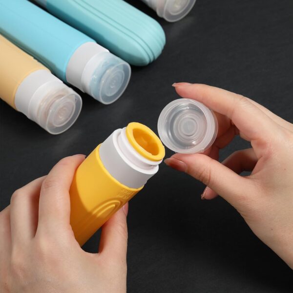 Travel Bottles for Toiletries, 5 Pack TSA Approved Travel Size Containers, - Image 2