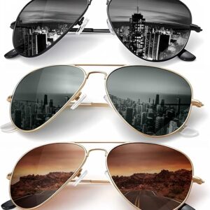 KALIYADI Classic Aviator Sunglasses for Men Women Driving Sun glasses