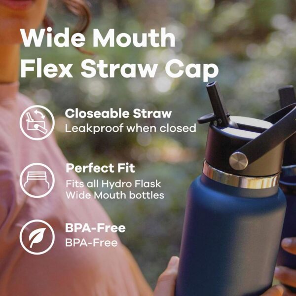 Hydro Flask Wide Mouth Lids- Accessory for Wide Mouth Water Bottle - Image 2