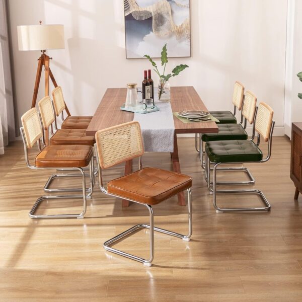 Zesthouse Natural Rattan Dining Chairs Set of 2, - Image 2