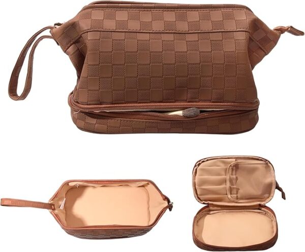 Abiudeng Large Capacity Makeup Bag Ladies Cosmetic Bag Travel Bag