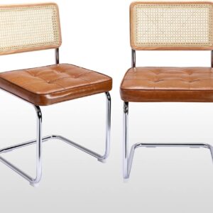 Zesthouse Natural Rattan Dining Chairs Set of 2,