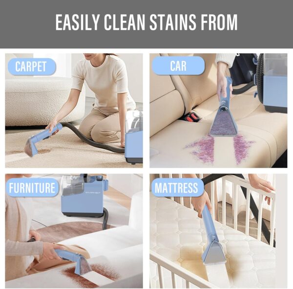 Portable Carpet & Upholestery Cleaner Machine for Pets, Spot, Stain, - Image 2