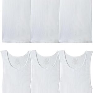 Fruit of the Loom Men's Sleeveless Tag Free Moisture Wicking Tank A-Shirt