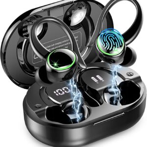 Wireless Earbuds, Bluetooth 5.4 Headphones Sports, 50H Playback Over-Ear buds