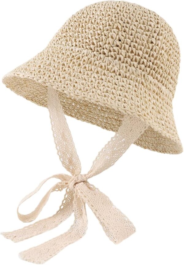Baby Girl Straw Hat Outdoor Baby Sun Protection Hats Summer