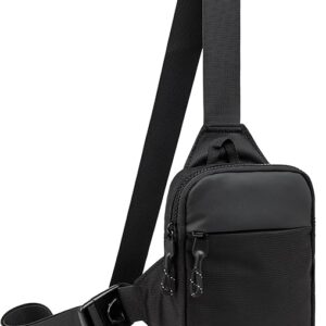 Mini Sling Bag for Men Women, Waterproof Utility Crossbody Backpack Chest Bag for Hiking Travel