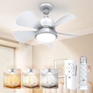 Ceiling Fans with Lights and Remote, Ceiling Fan Light 3000K-6000K 3 Colors Dimmable,