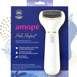 Amopé Pedi Perfect Electric Callus Remover Foot File w/ Diamond Crystals,