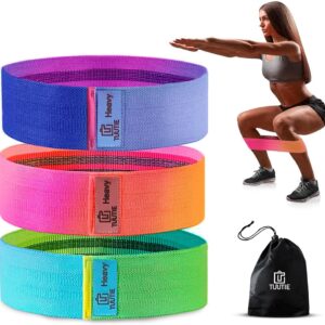 Non-Slip Resistance Bands - Durable Fabric Exercise Bands for Glute Workouts