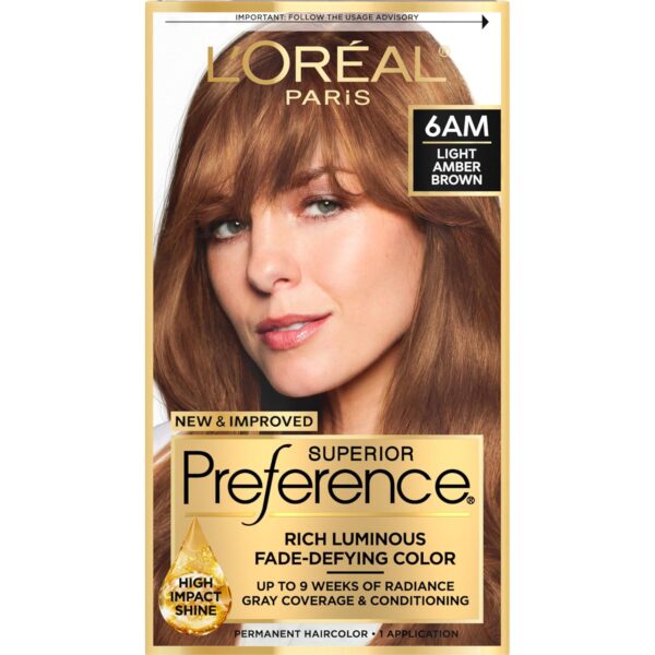 L'Oreal Paris Superior Preference Fade-Defying + Shine Permanent Hair Color,