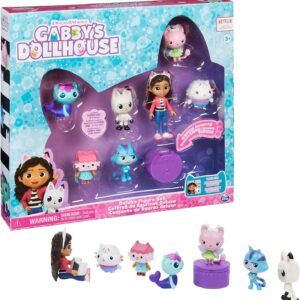 Gabby's Dollhouse, Deluxe Figure Gift Set with 7 Toy Figures and Surprise Accessory,