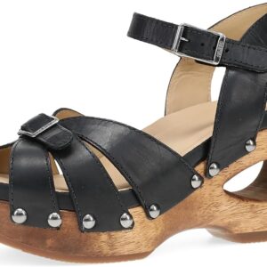 Dansko Alanna Heeled Adjustable Sandal for Women - Hand-Crafted Wooden Outsoles
