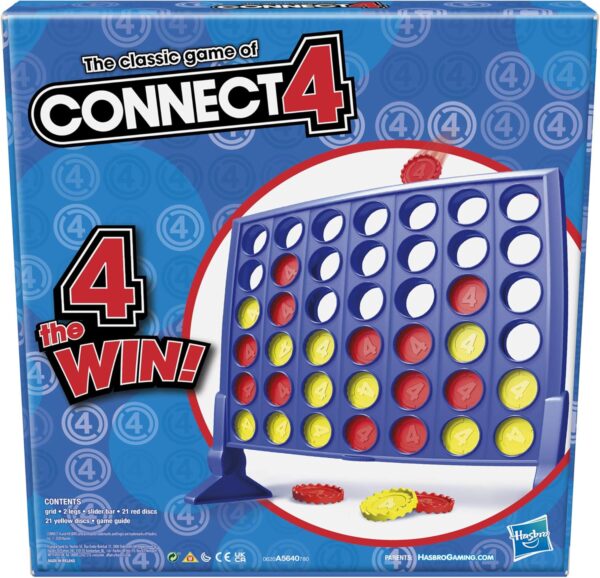 Hasbro Gaming Connect 4 Classic Grid,4 in a Row Game,Strategy Board Games
