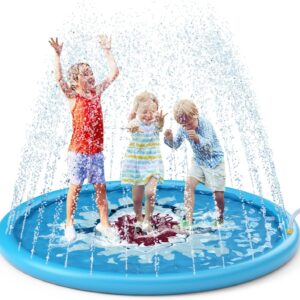 Jasonwell Splash Pad Sprinkler/ Play Mat for Kids, Outdoor Water Toys Inflatable for Baby