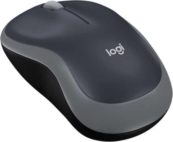 Logitech M185 Wireless Mouse, 2.4GHz with USB Mini Receiver, 12-Month Battery Life,