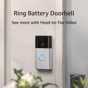 Ring Battery Doorbell, Head-to-Toe Video, Live View with Two-Way Talk, and Motion Detection & Alerts
