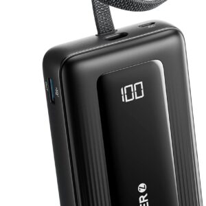 ANKER Portable Charger, 10,000mAh 30W Power Bank, USB-C in and Out Fast Charging Battery Pack,