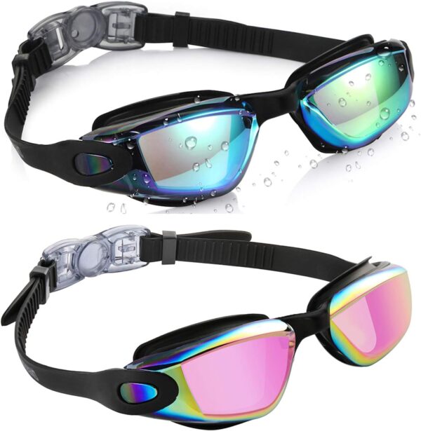 Aegend Kids Swim Goggles, Pack of 2 Swimming Goggles for Children Boys & Girls